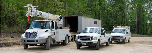 Trucks and Equipment for High Voltage Repairs and Service