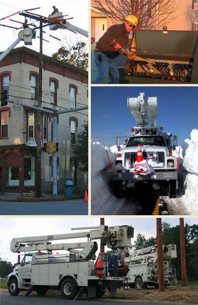 Diamond Electric Overhead and Underground Telephone and High Voltage Wiring, Utility Services, Storm Restoration